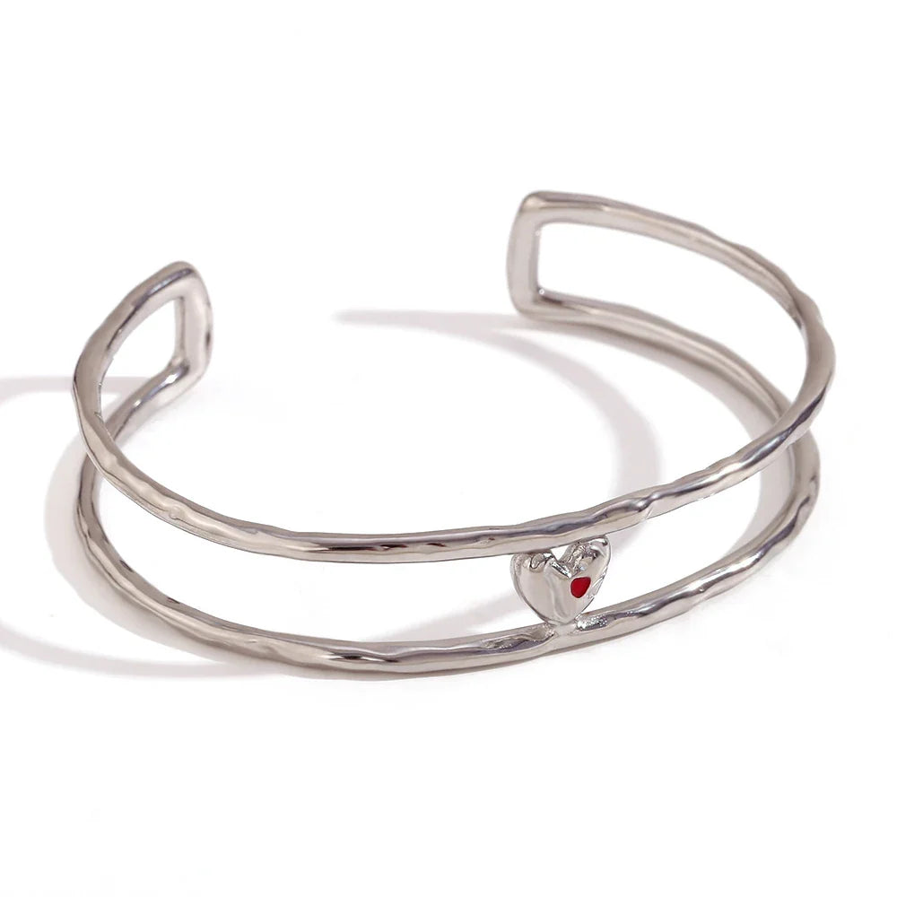 Armband mit emailliertem Herz