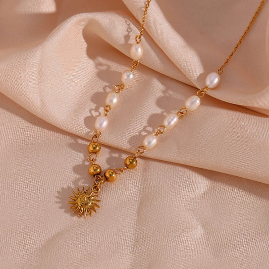 Colar Sol Dourado