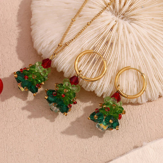 Set Schmuck Kristall