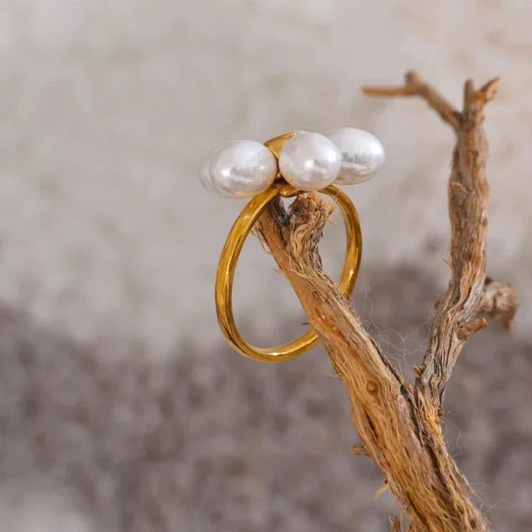 Elegante Perlenring