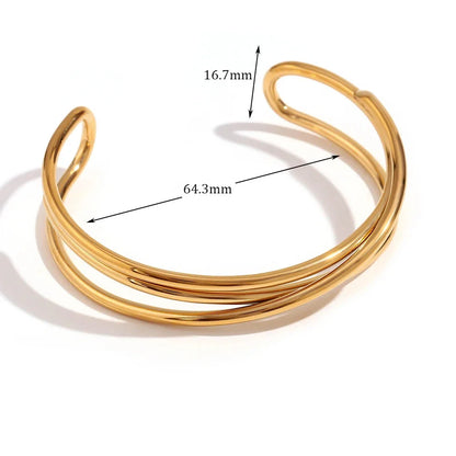 Mehrschichtige Edelstahl-Armband
