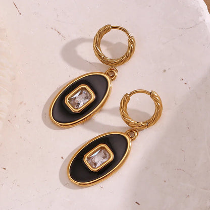 Brincos Oval Elegância