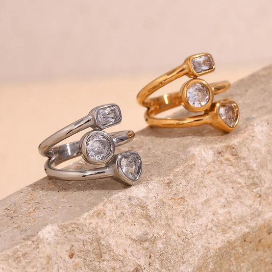 Geometrischer Zirkonia-Ring